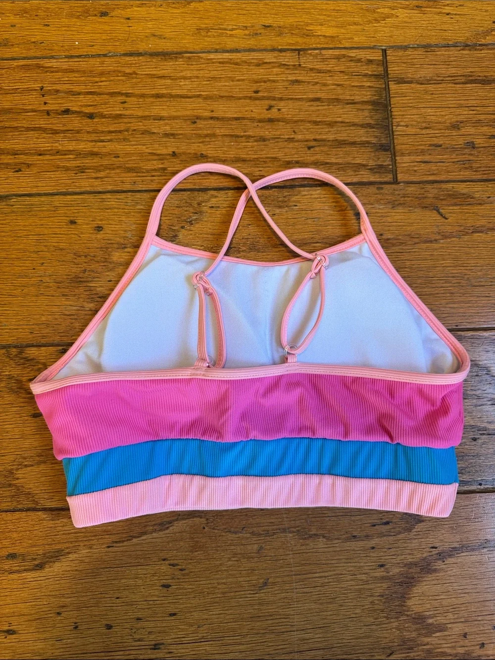 Andy & Evan Youth Ribbed Color block Bikini Set